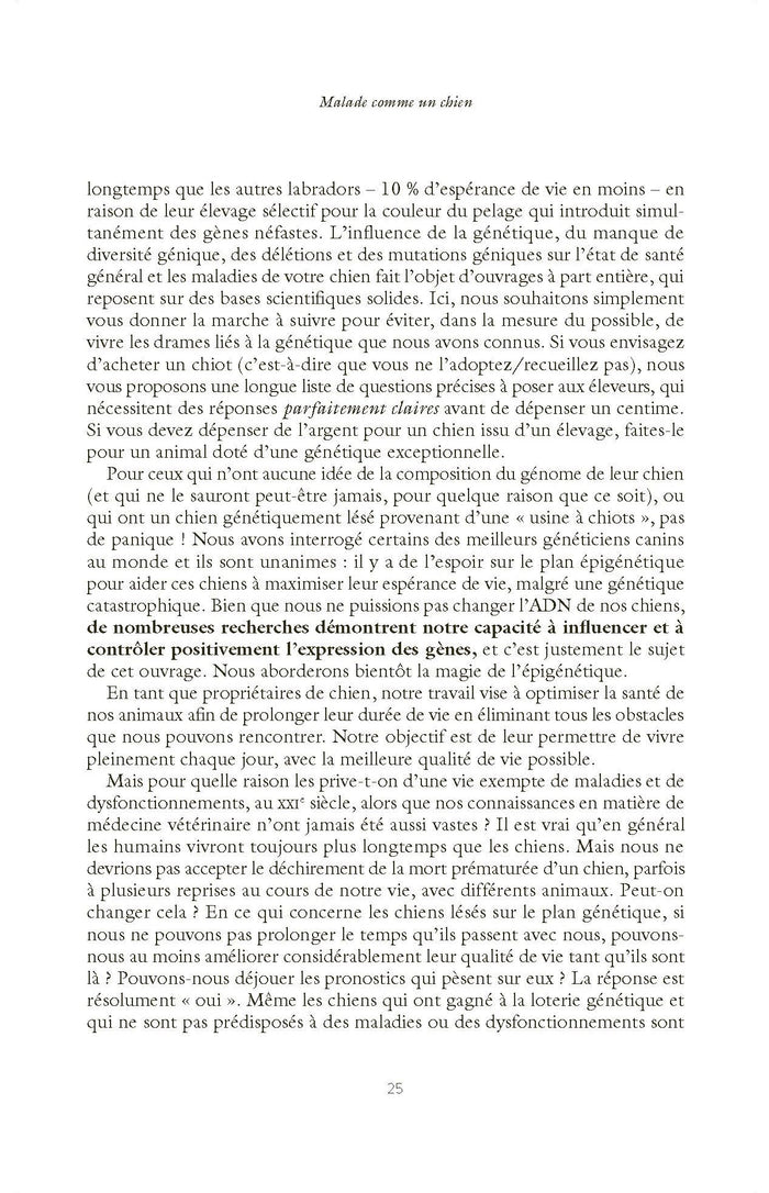 Longue vie à mon chien !