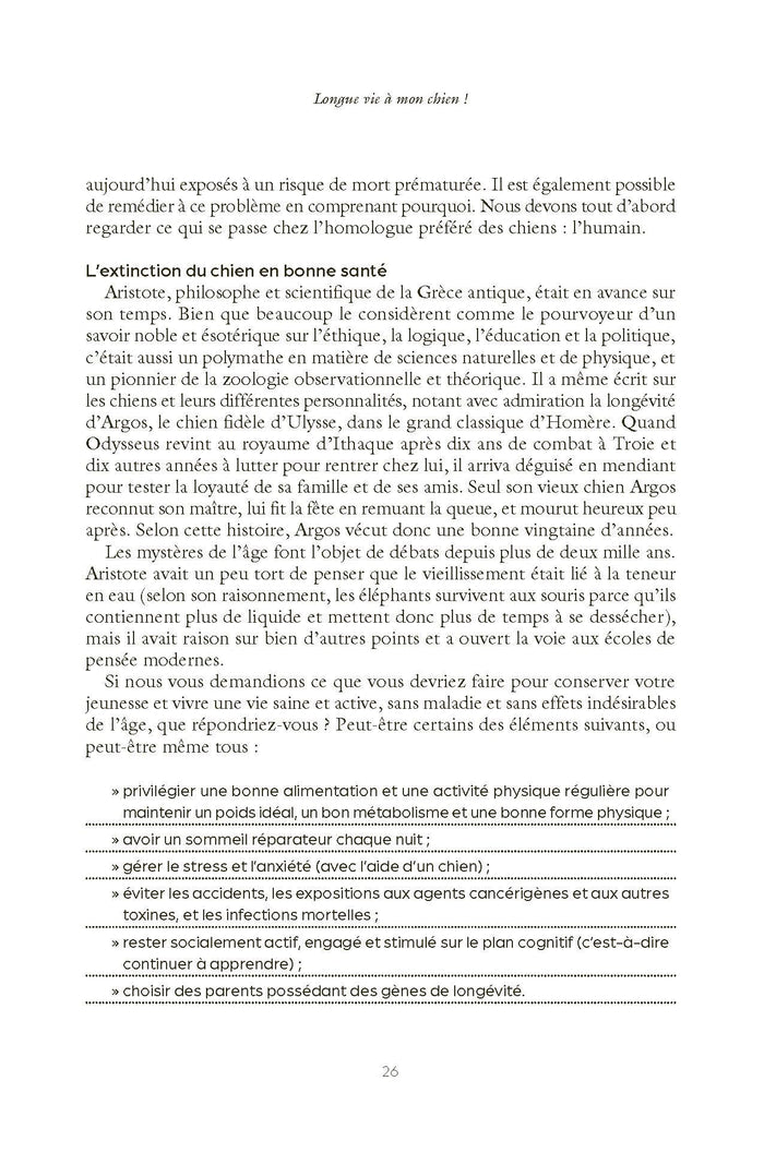 Longue vie à mon chien !