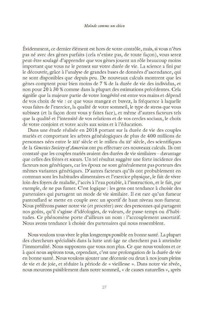 Longue vie à mon chien !