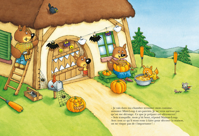 Mini-Loup fête halloween avec figurine