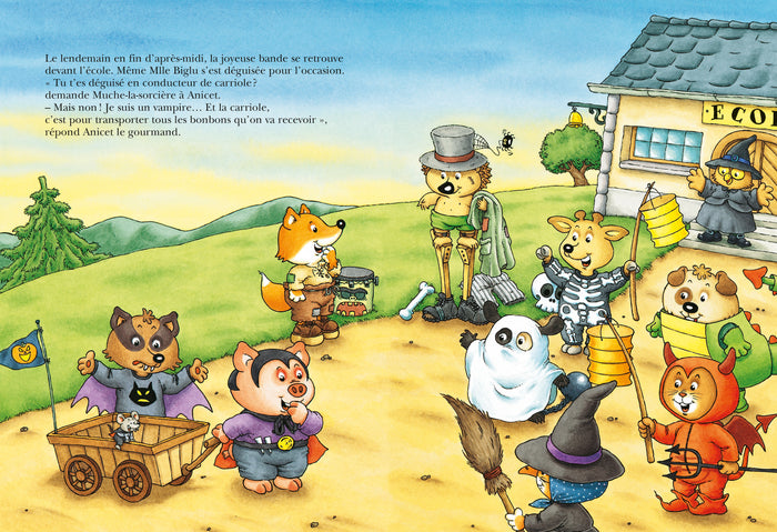 Mini-Loup fête halloween avec figurine