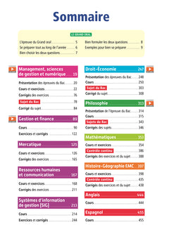 Objectif BAC 2025 - Tle STMG Toutes les matières