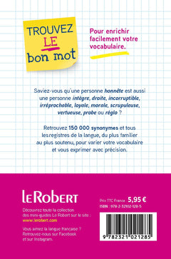 Trouvez le bon mot - Plus de 150 000 synonymes pour éviter les répétitions !