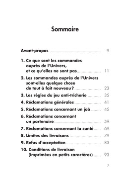 Comment faire des réclamations à l'Univers
