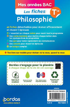 Mes années BAC - Les fiches Philosophie Tle