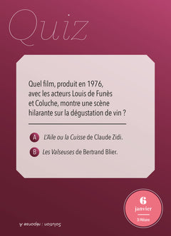 Calendrier amateur de vin en 365 jours