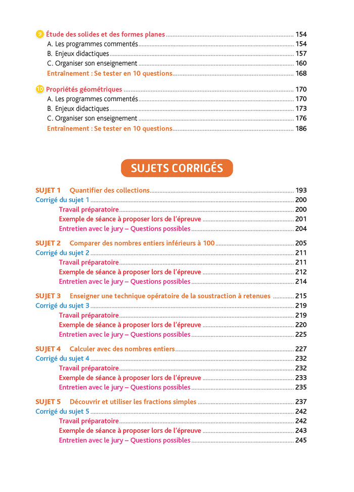 Objectif CRPE 2024 - 2025 - Maths - La leçon - épreuve orale d'admission