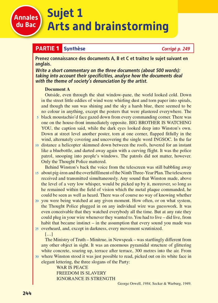 Objectif Bac 2024 - Term Spécialités sciences humaines Toutes les matières