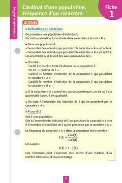 Objectif BAC Fiches détachables Maths Tronc commun 1re générale