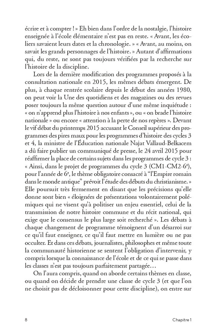 Enseigner l'histoire à l'école