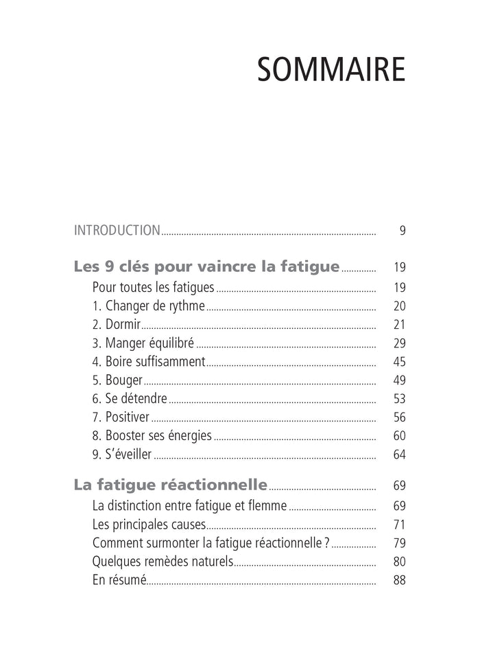 Vaincre la fatigue