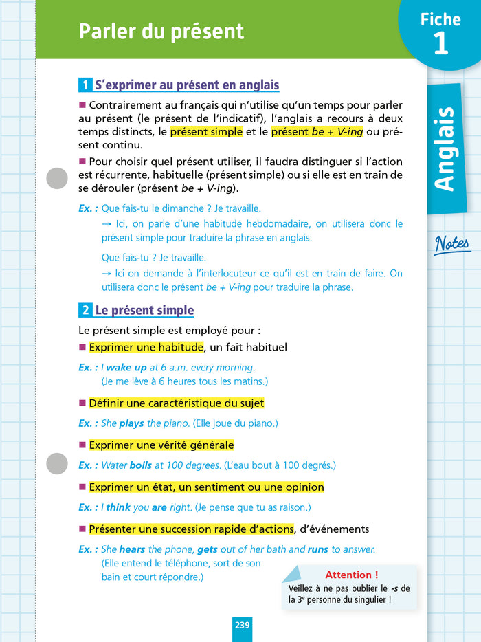 Objectif Bac Fiches détachables Tout le tronc commun 1re Bac 2025