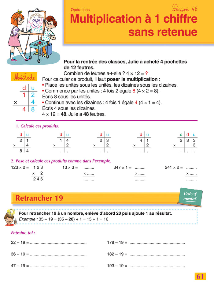 Sami et Julie Je calcule vite et bien