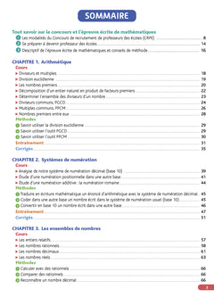 Objectif CRPE 2025 - Maths - épreuve écrite d'admissibilité