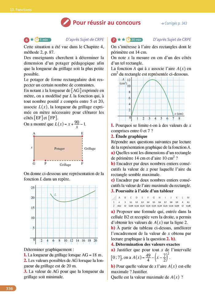 Objectif CRPE 2025 - Maths - épreuve écrite d'admissibilité