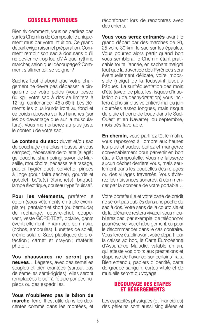 Compostelle Guide du Camino Francés