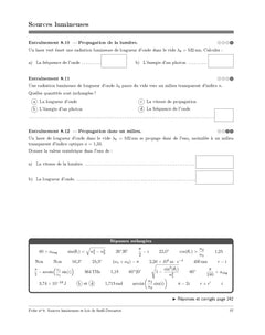 Cahier d'entrainement en physique-chimie Prépas 1re année