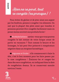 Calendrier Recettes mini budget en 365 jours