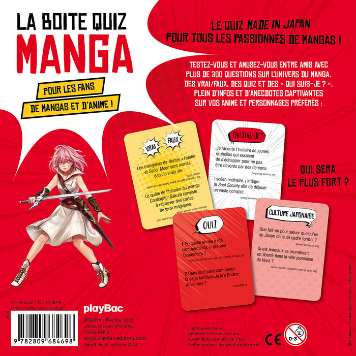 La boîte quiz Manga - nouvelle édition