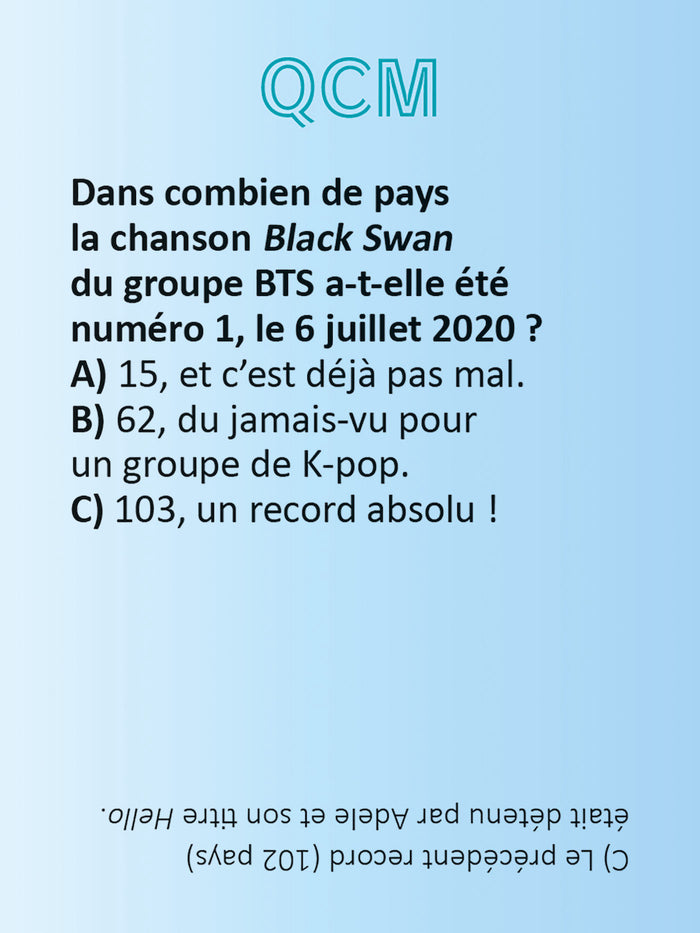 La boîte quiz K-POP