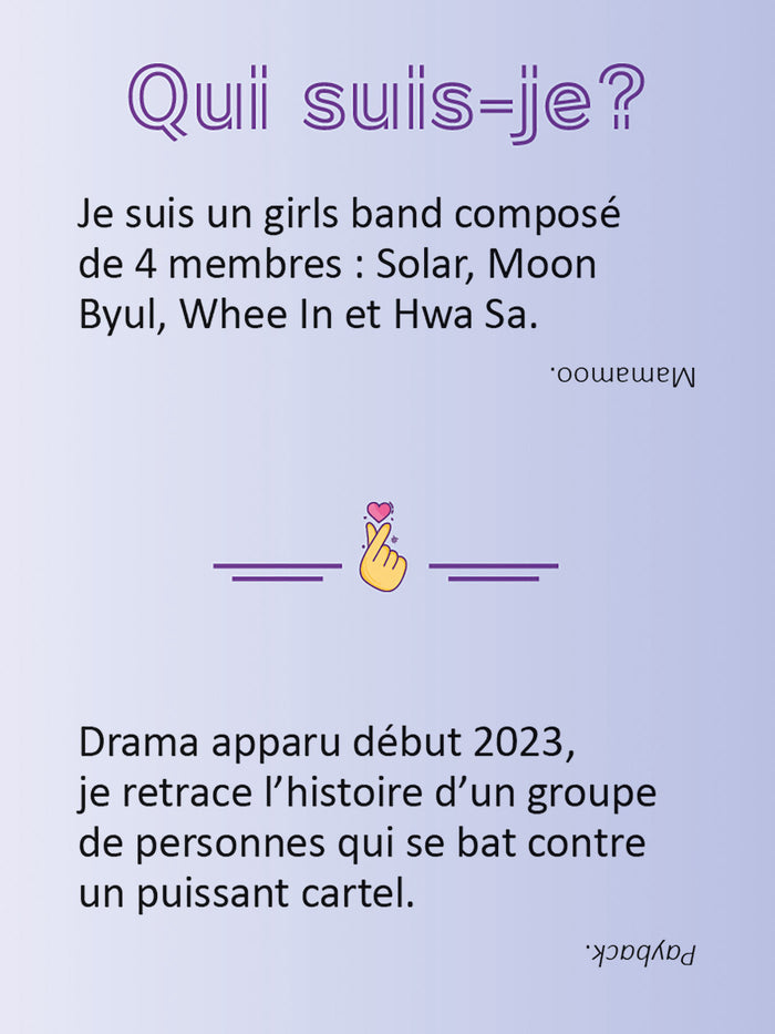 La boîte quiz K-POP