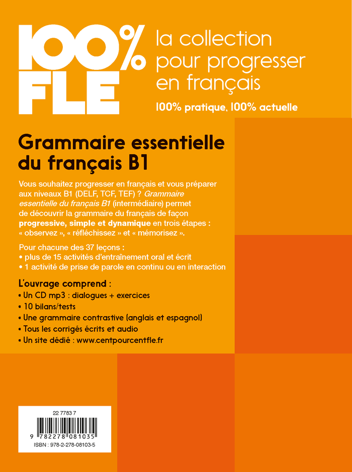 Grammaire essentielle du français niveau B1
