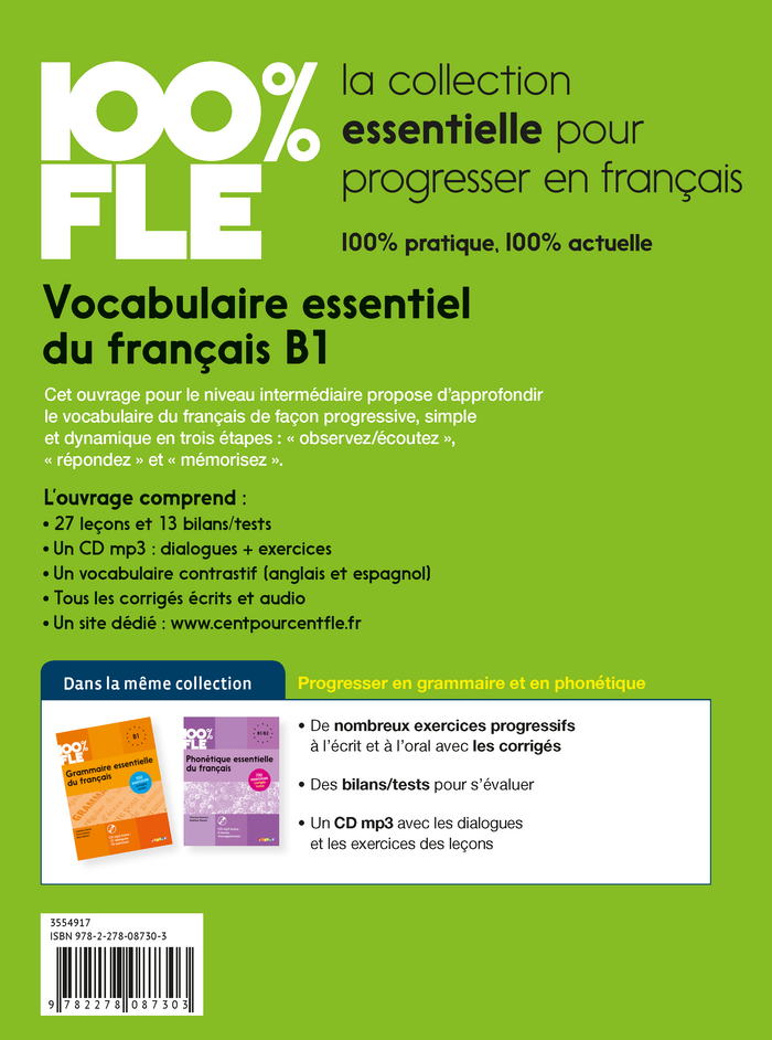 100% FLE - Vocabulaire essentiel du français B1