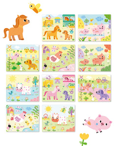 Coloriages à doigts la ferme