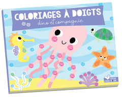 Coloriages à doigts dino et compagnie
