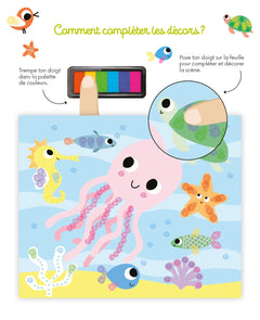 Coloriages à doigts dino et compagnie