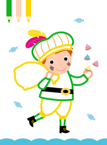 Bloc à colorier avec autocollants - Saint Nicolas