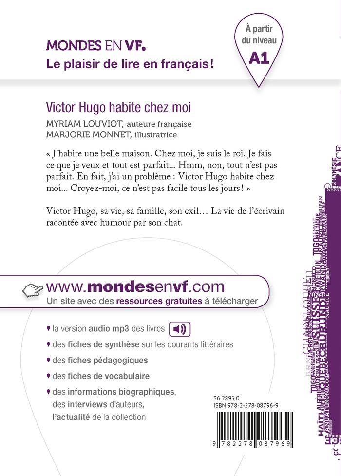 Mondes en VF - Victor Hugo habite chez moi - Niv. A1 - Livre + audios