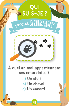 Qui suis-je ? Spécial Animaux