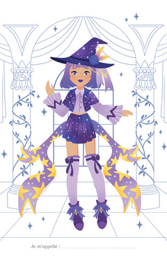 Magiciennes fantasy - bloc à spirale