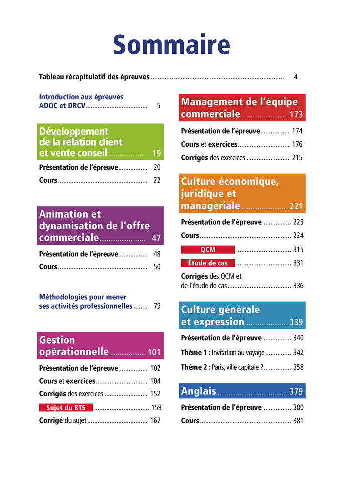 Objectif BTS MCO (1re et 2e années)