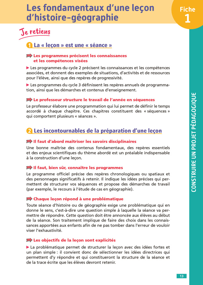 Objectif CRPE 2025 - Histoire-Géographie-EMC -100 fiches efficaces pour bien réviser -épreuve écrite
