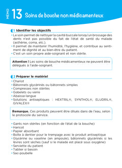 Techniques de soins en fiches mémos - DEAS Diplôme d'Etat Aide-Soignant - 2024-2025