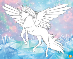 Licornes de rêve - Carnet créatif - Magie des pierres précieuses