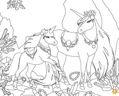 Licornes de rêve - Carnet créatif - Magie des pierres précieuses