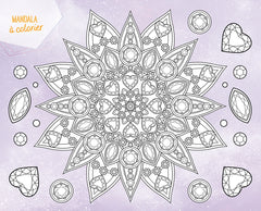 Licornes de rêve - Carnet créatif - Magie des pierres précieuses