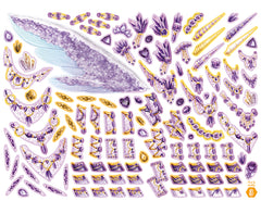 Licornes de rêve - Carnet créatif - Magie des pierres précieuses