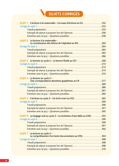Objectif CRPE 2025 - Français - La leçon - épreuve orale d'admission