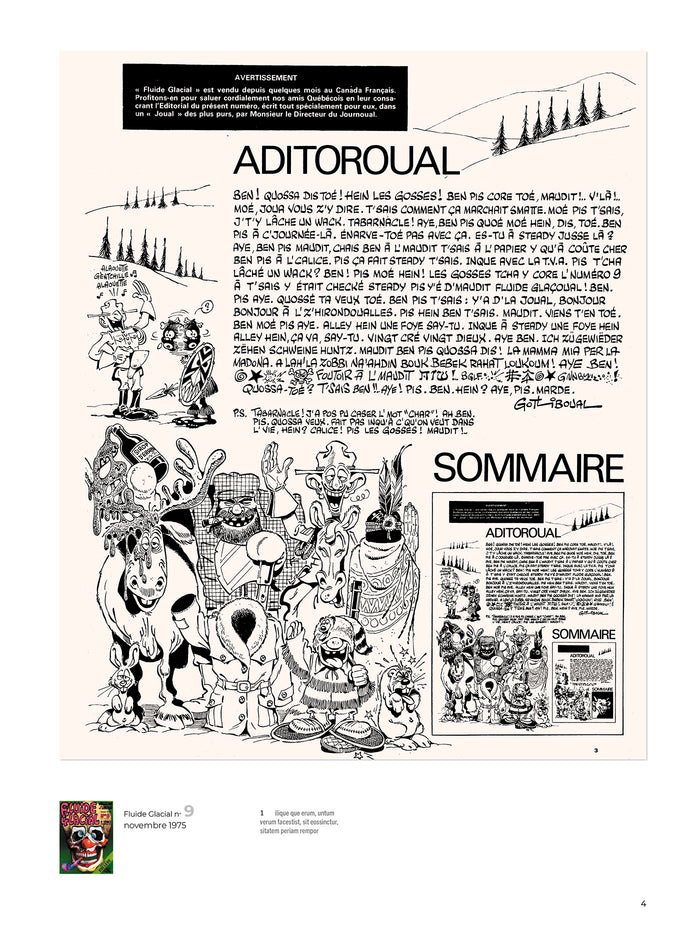 Les éditos de Gotlib