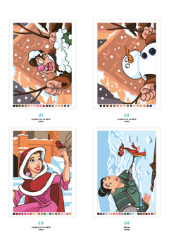 Coloriages mystères Disney - Hiver