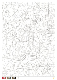 Coloriages mystères Disney - Portraits (trompe l'oeil)