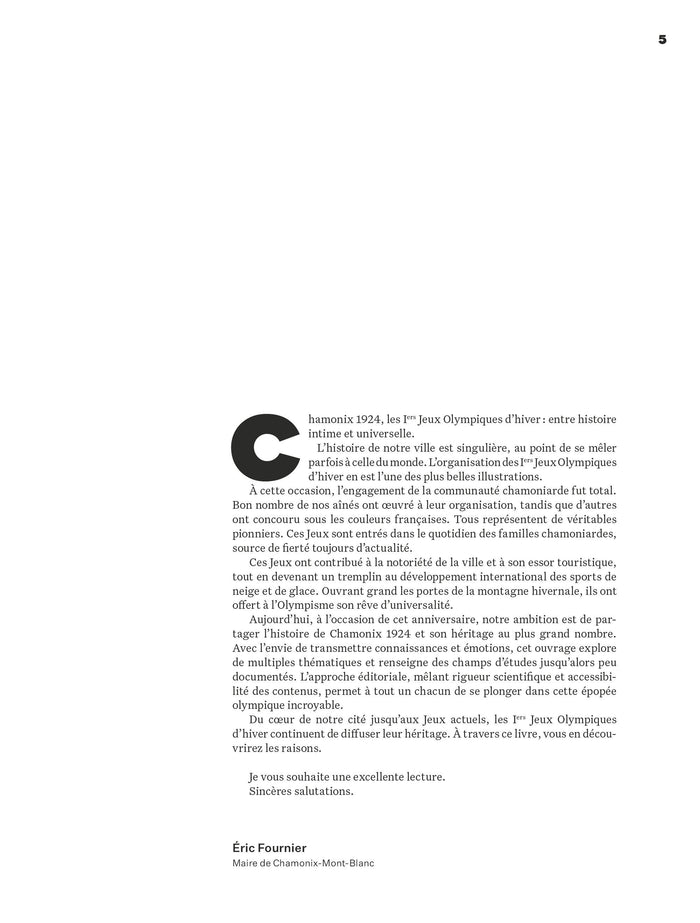 Chamonix 1924 les premiers Jeux olympiques d'hiver