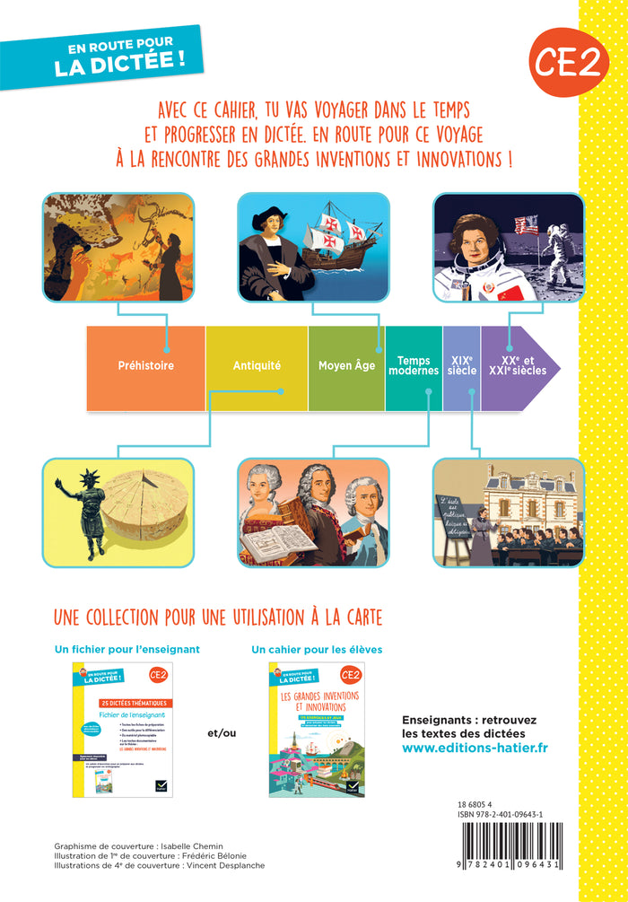 En route pour la dictée ! CE2 - Les grandes inventions et innovations