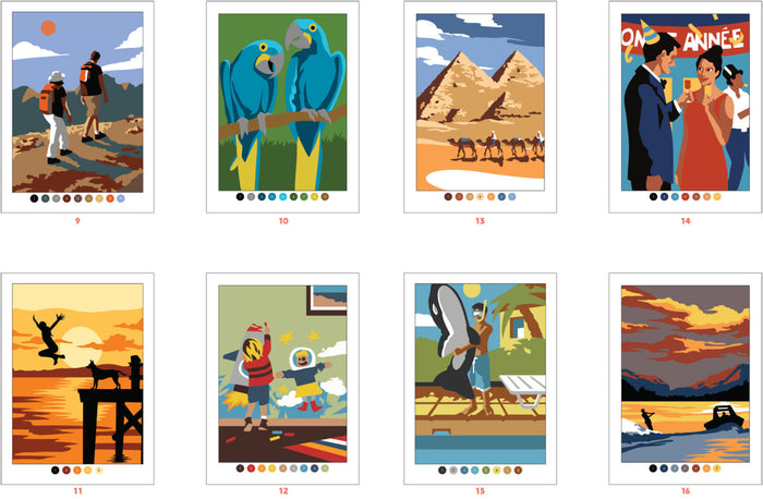 Coloriages mystères - Trompe l'oeil