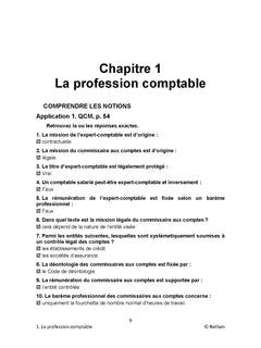Comptabilité approfondie - DCG - Épreuve 10 - Corrigés des applications