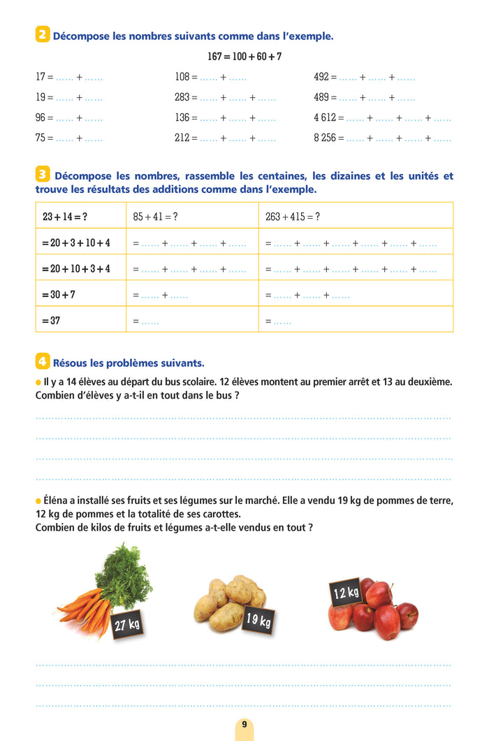 Mon cahier de calcul mental CE1-CE2